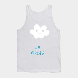 Cloud Happy Smile Tank Top